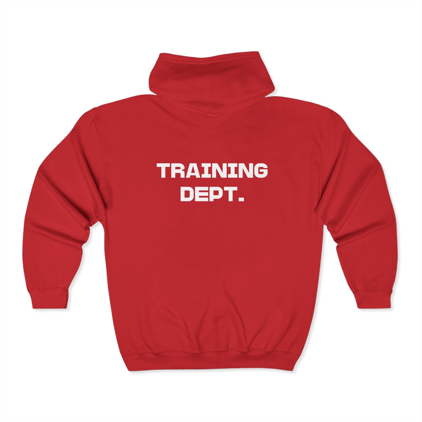 Unisex Full Zip Hoodie - Training Dept. - Comfortable Fitness Wear