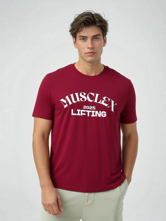 Ribbed neck t-shirt